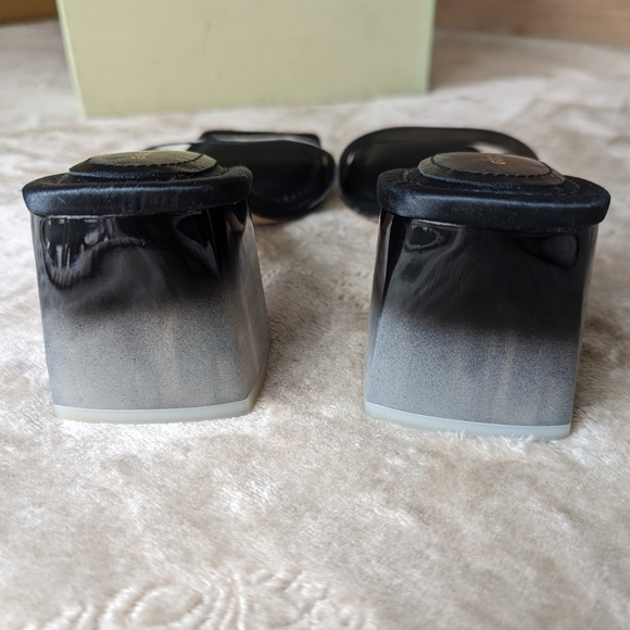 BNWOB Good American Slide Ombre Lucite Block Heels - Picture 9 of 11